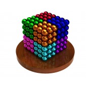 Куб из магнитных шариков 5 мм (разноцветный 8 цветов), 216 элементов