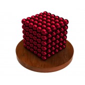 Куб из магнитных шариков 5 мм (красный), 216 элементов