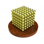 Куб из магнитных шариков 5 мм (золотой), 216 элементов